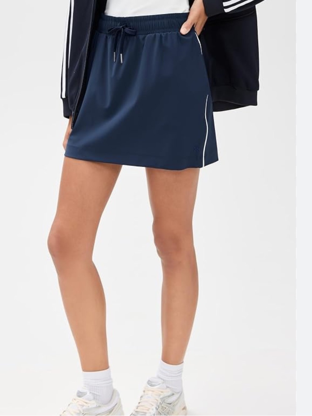 Sweaty Betty Women's Explorer Mini Skirt Navy blue casual athleisure NWT